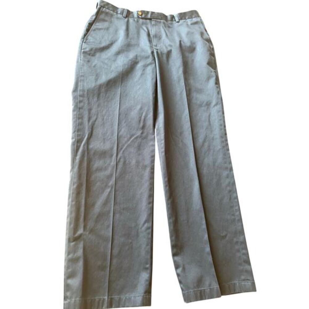 Jos. A. Bank Men Traveler Tailored Fit Chino Pants 35x31 Navy Office Formal Work